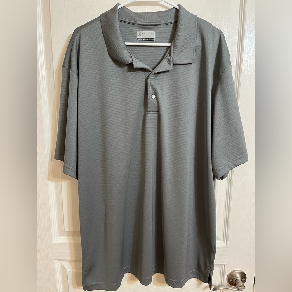 PGA Tour Men's Charcoal Polo Shirt